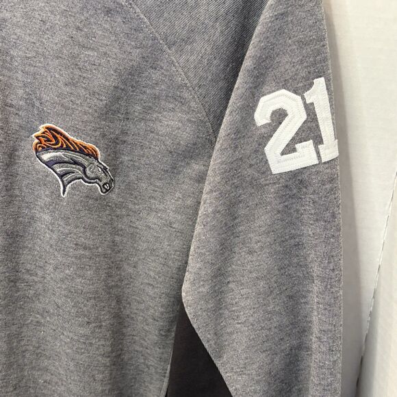 Nike Dri Fit Denver Broncos Full Zip Fleece Hoodie Size Medium - Picture 3 of 7